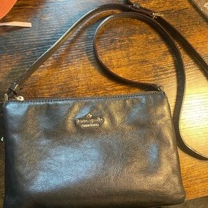 Classic black leather Kate Spade bag